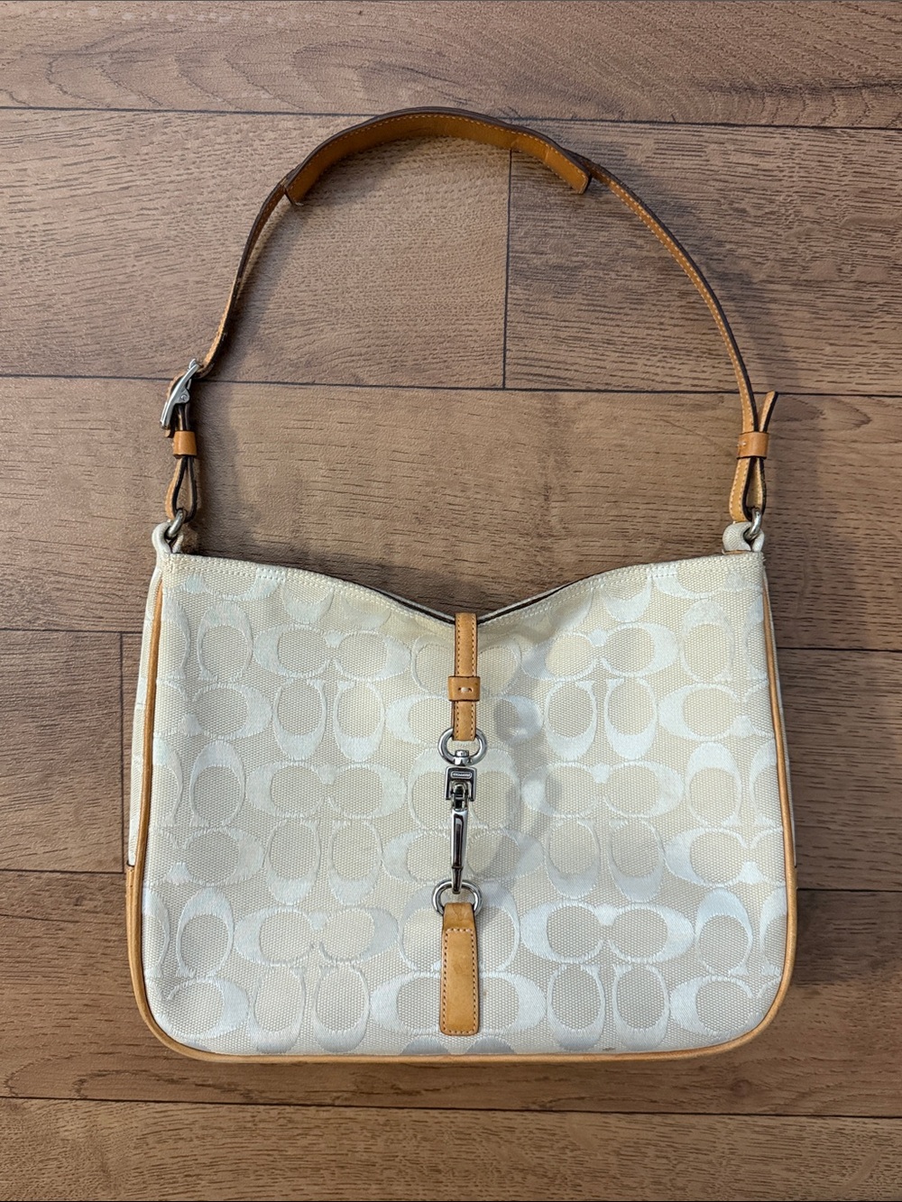 Y2K Coach Hampton Signature C Clip Shoulder Bag NO HANG TAG Vintage Authentic